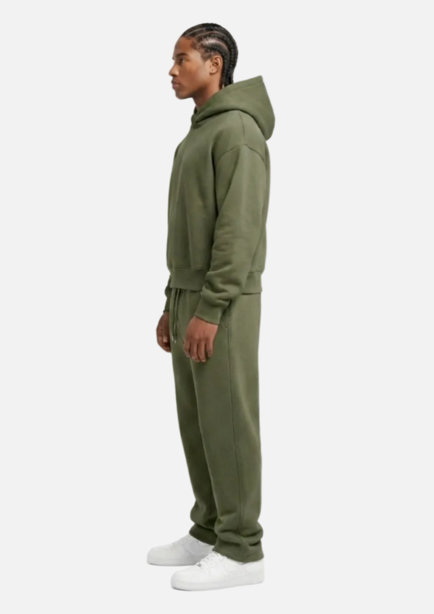 CLOUDS HOODIE + JOGGER GREEN