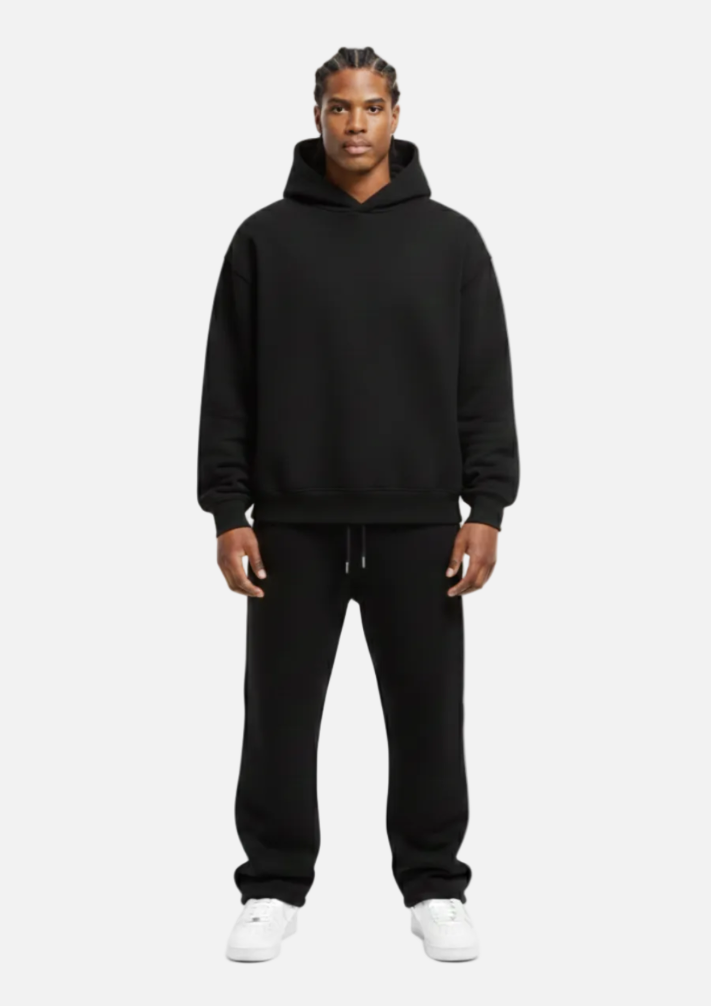 CLOUDS HOODIE + JOGGER BLACK