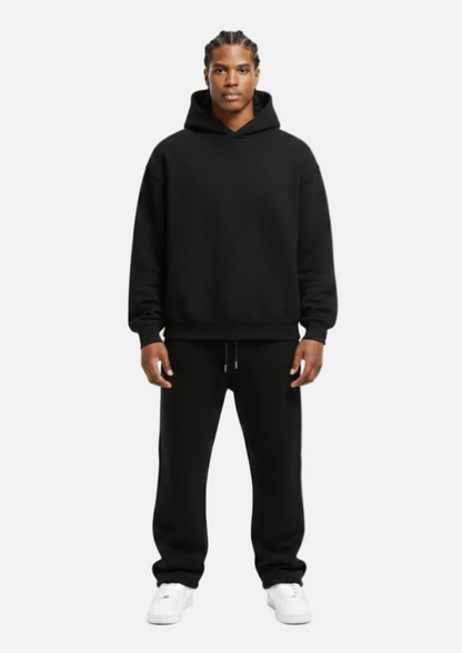CLOUDS HOODIE + JOGGER BLACK